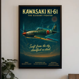 Kawasaki Ki-61 The Elegant Fighter Poster