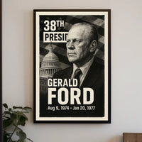 Gerald Ford 38th President of the United States Digital Montaje Poster