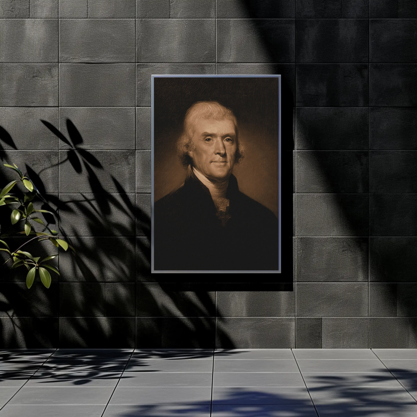 Thomas Jefferson 3rd President Sepia Photo