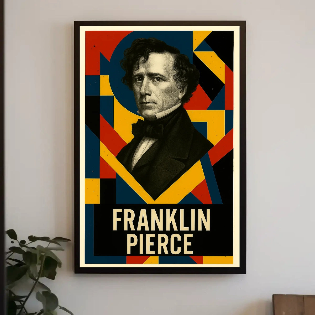 Franklin Pierce 14th President of the United States Abstract Pop Poster