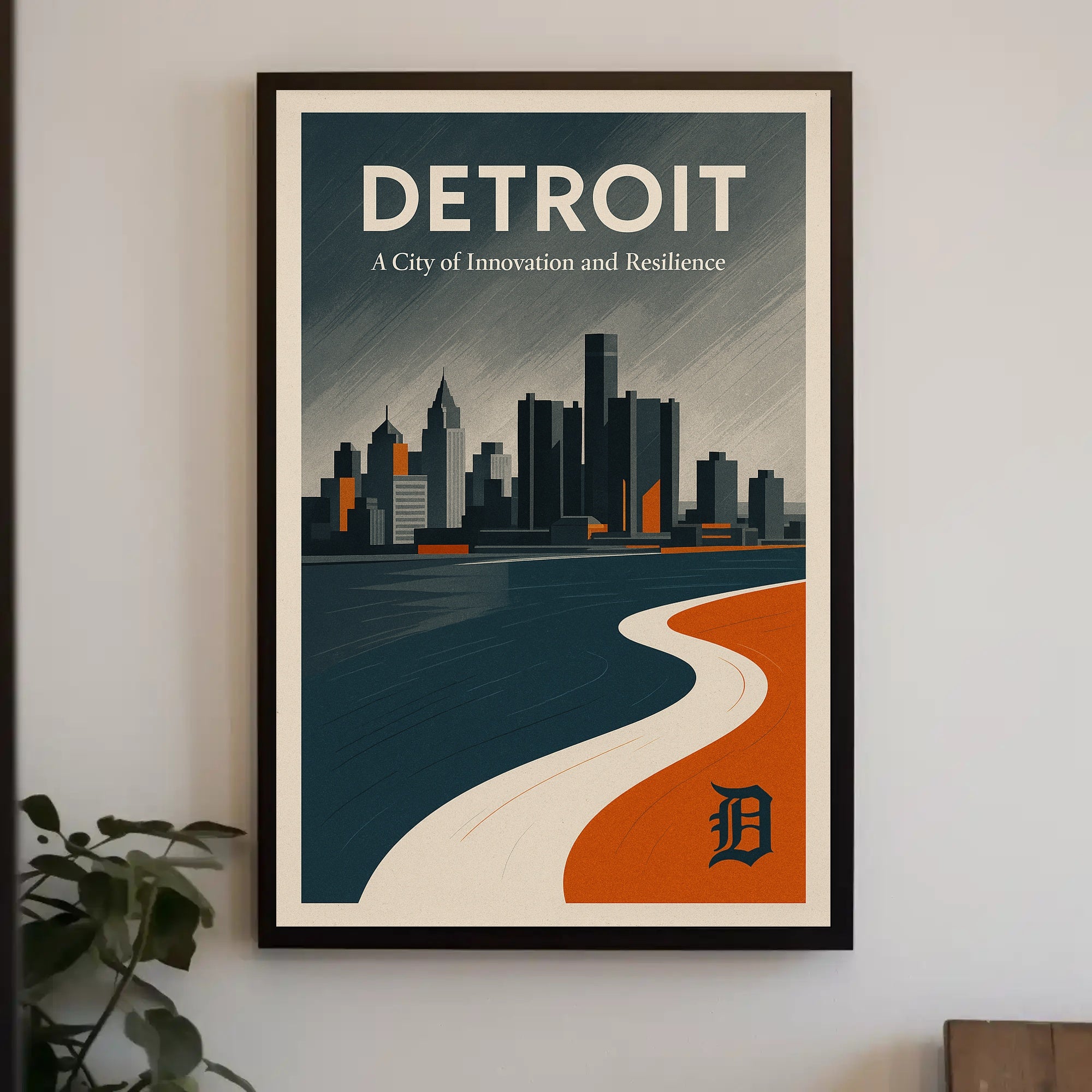 Detroit Innovation and Resilience Poster PosterGoat