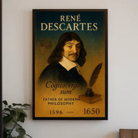 René Descartes Father Of Modern Poster