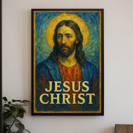 Jesus Christ Iconic Representation Poster