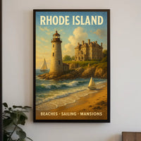 Rhode Island Coastal Charm Poster