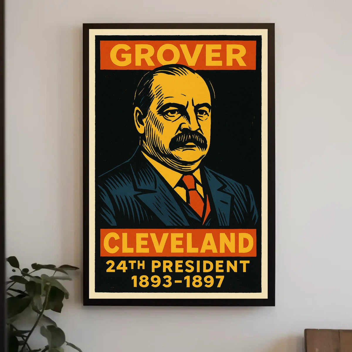 Grover Cleveland 24th President Poster
