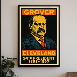 Grover Cleveland 24th President Poster