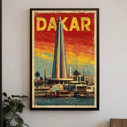 Dakar Skyline Poster