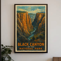 Black Canyon National Park Scenic Adventure Poster