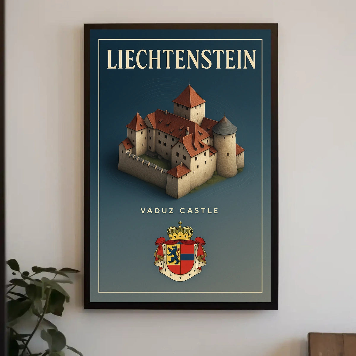 Liechtenstein Vaduz Castle Poster