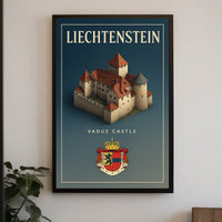 Liechtenstein Vaduz Castle Poster