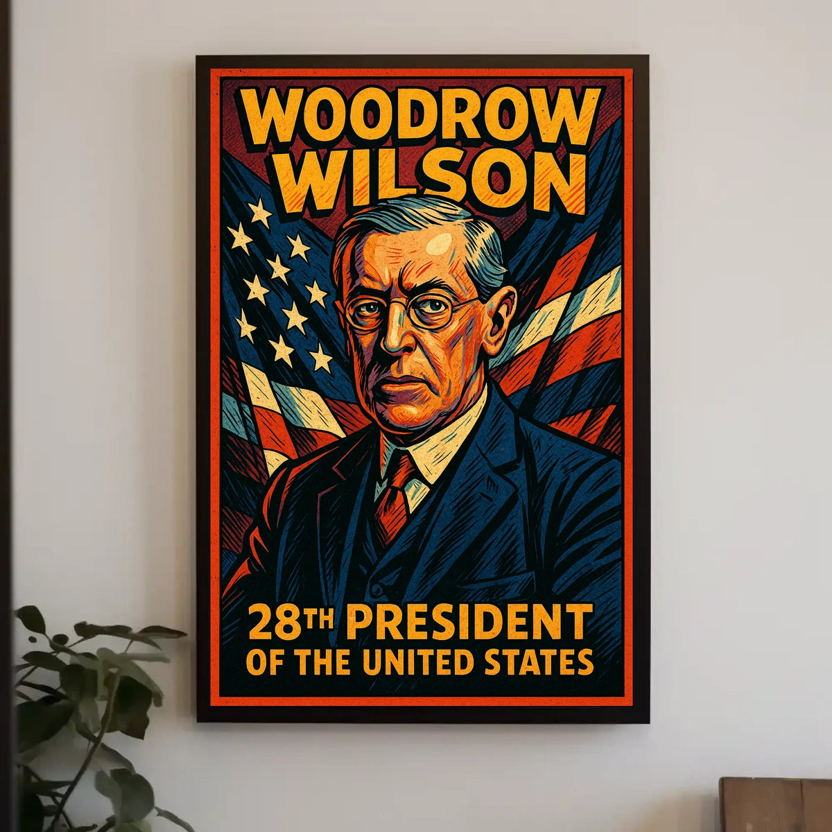 Woodrow Wilson 28th President Poster Scenic Wall Art