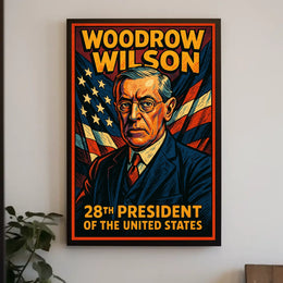 Woodrow Wilson 28th President Poster Scenic Wall Art