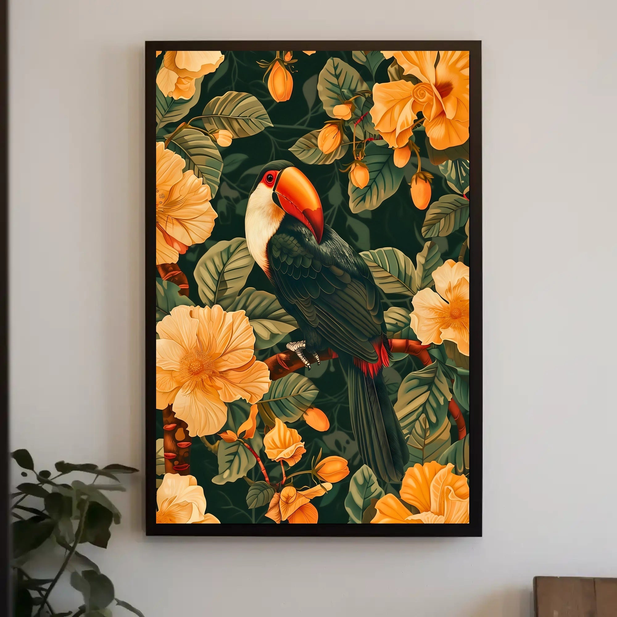 Tropical Elegance Wall Art Print for Decor
