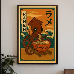 Ramen Squid Delight Poster