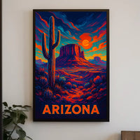 Arizona Desert Landscape Poster