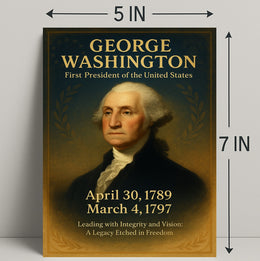George Washington First President Poster PosterGoat