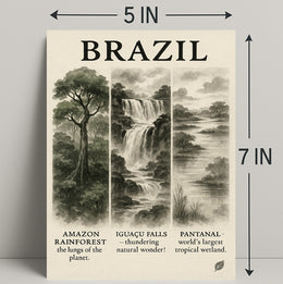 Wonders of Brazil Poster PosterGoat