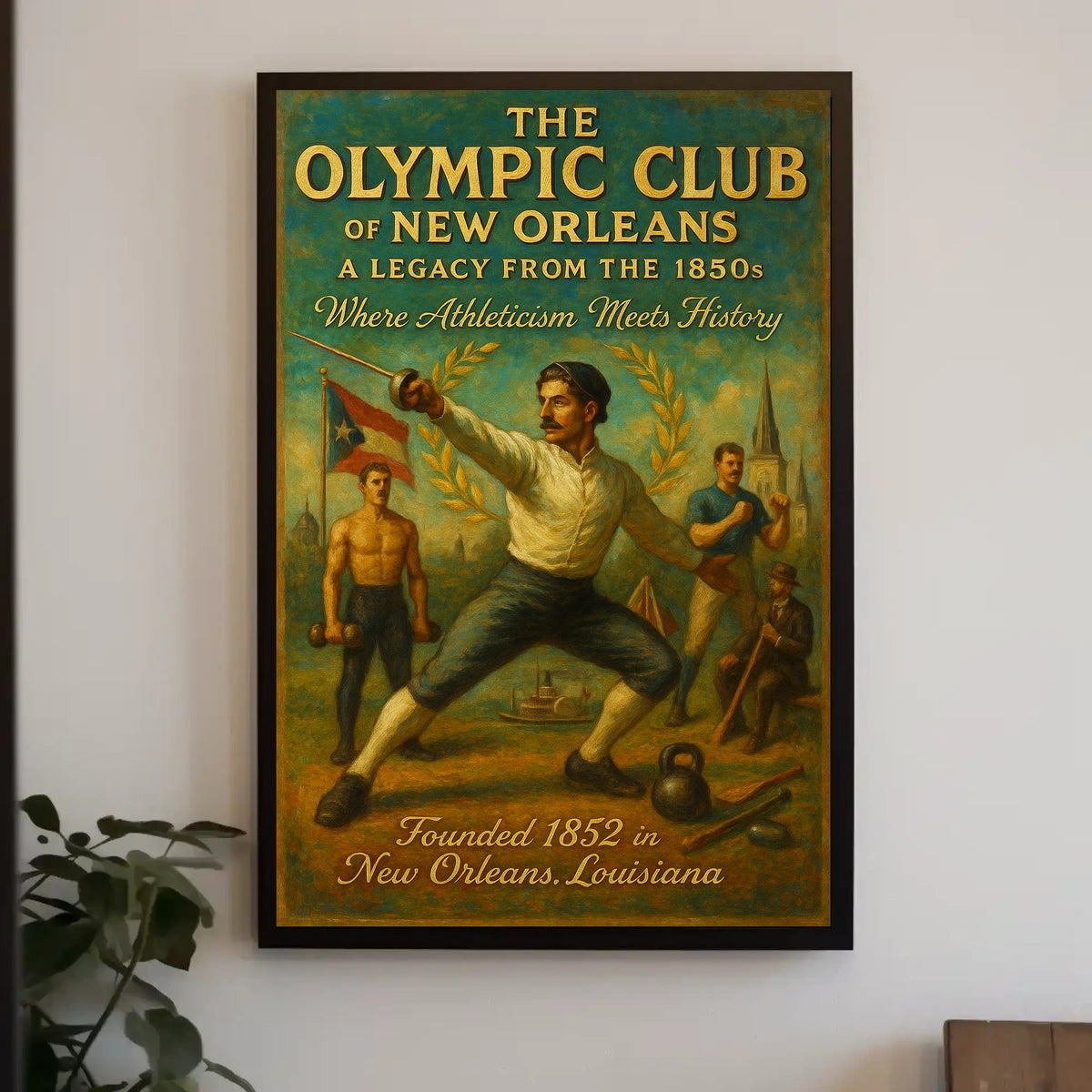 The Olympic Club Of New Orleans Poster