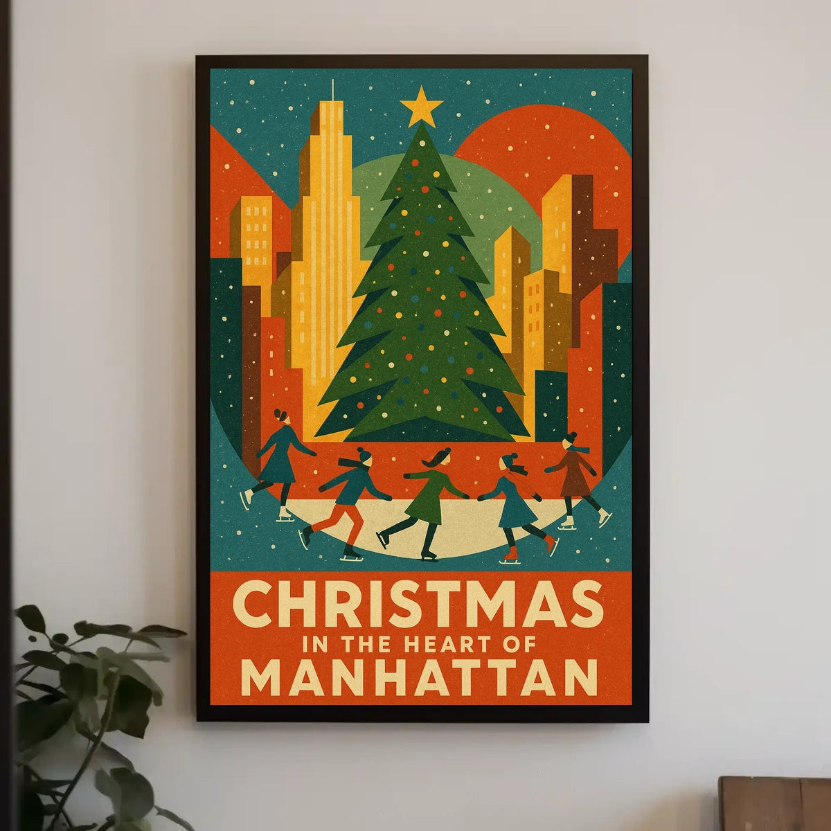 Christmas In Manhattan Poster