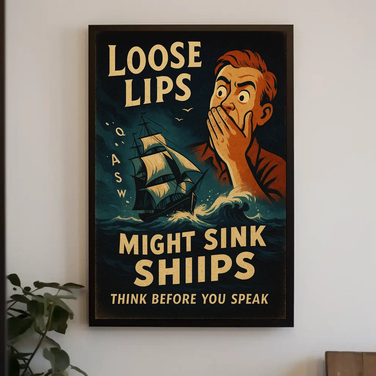 Loose Lips Might Sink Ships Poster