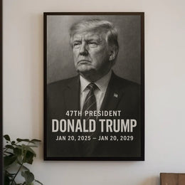 Donald Trump 47th President Poster