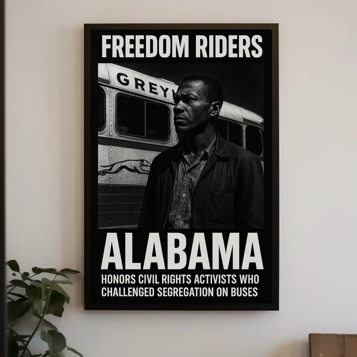 Freedom Riders Honoring Civil Rights Poster