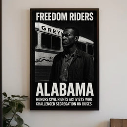 Freedom Riders Honoring Civil Rights Poster