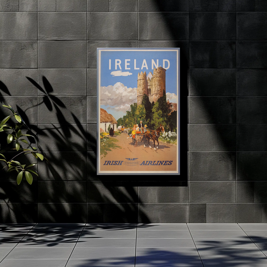 Vintage Poster - Ireland International Airlines