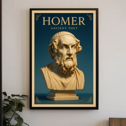 Homer Ancient Poet Poster