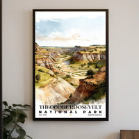 Theodore Roosevelt Watercolor Wall Art Poster