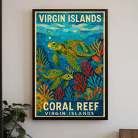 Virgin Islands Coral Reef Poster