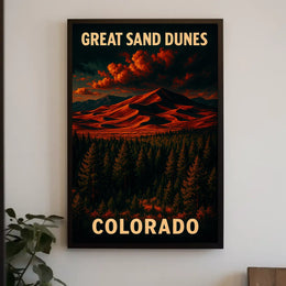 Great Sand Dunes of Colorado Poster