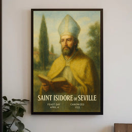 Saint Isidore Of Seville Poster