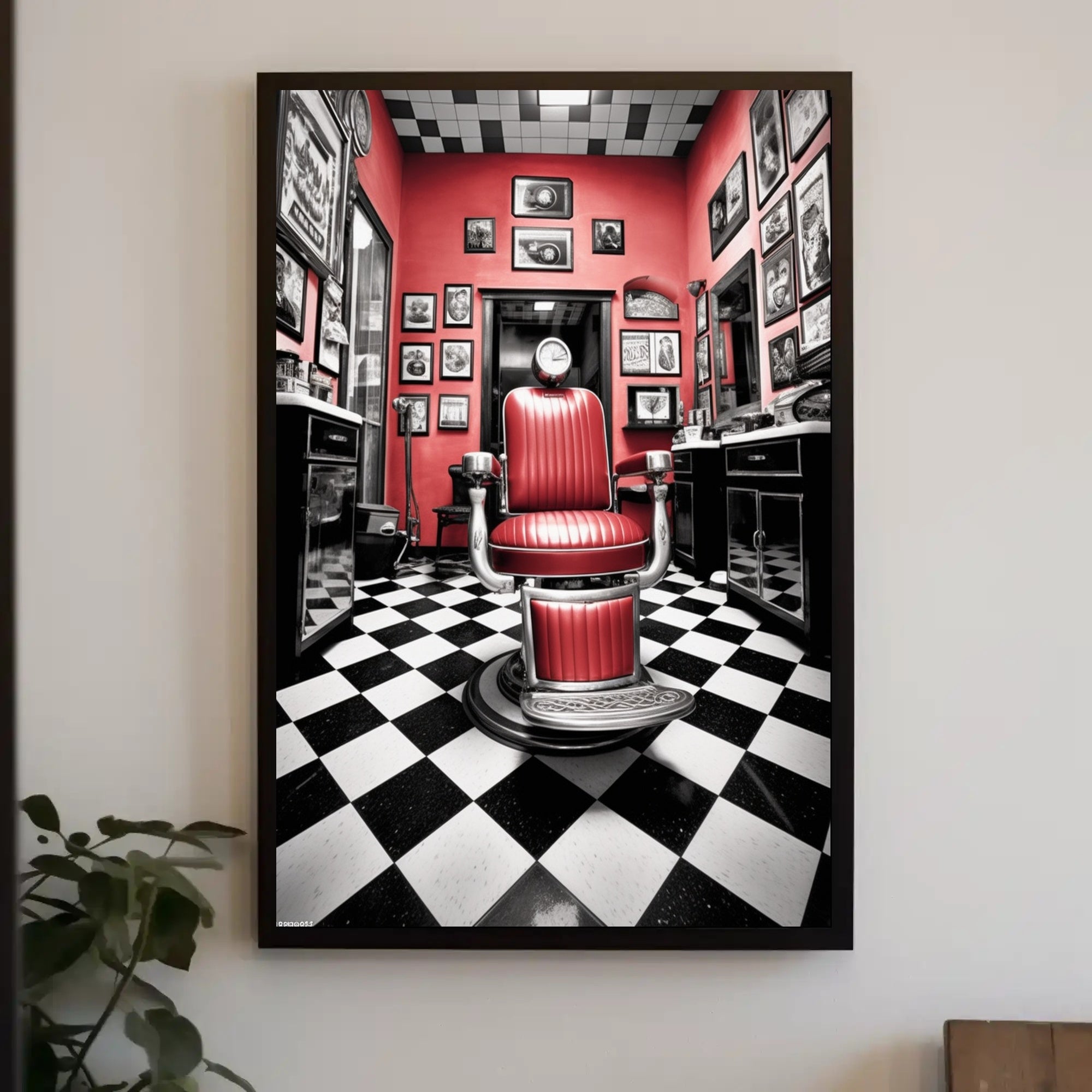 Classic Barber Shop Ambiance Poster