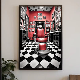 Classic Barber Shop Ambiance Poster