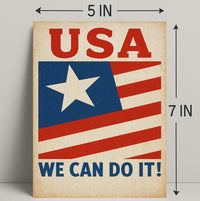 Patriotic Encouragement Poster PosterGoat