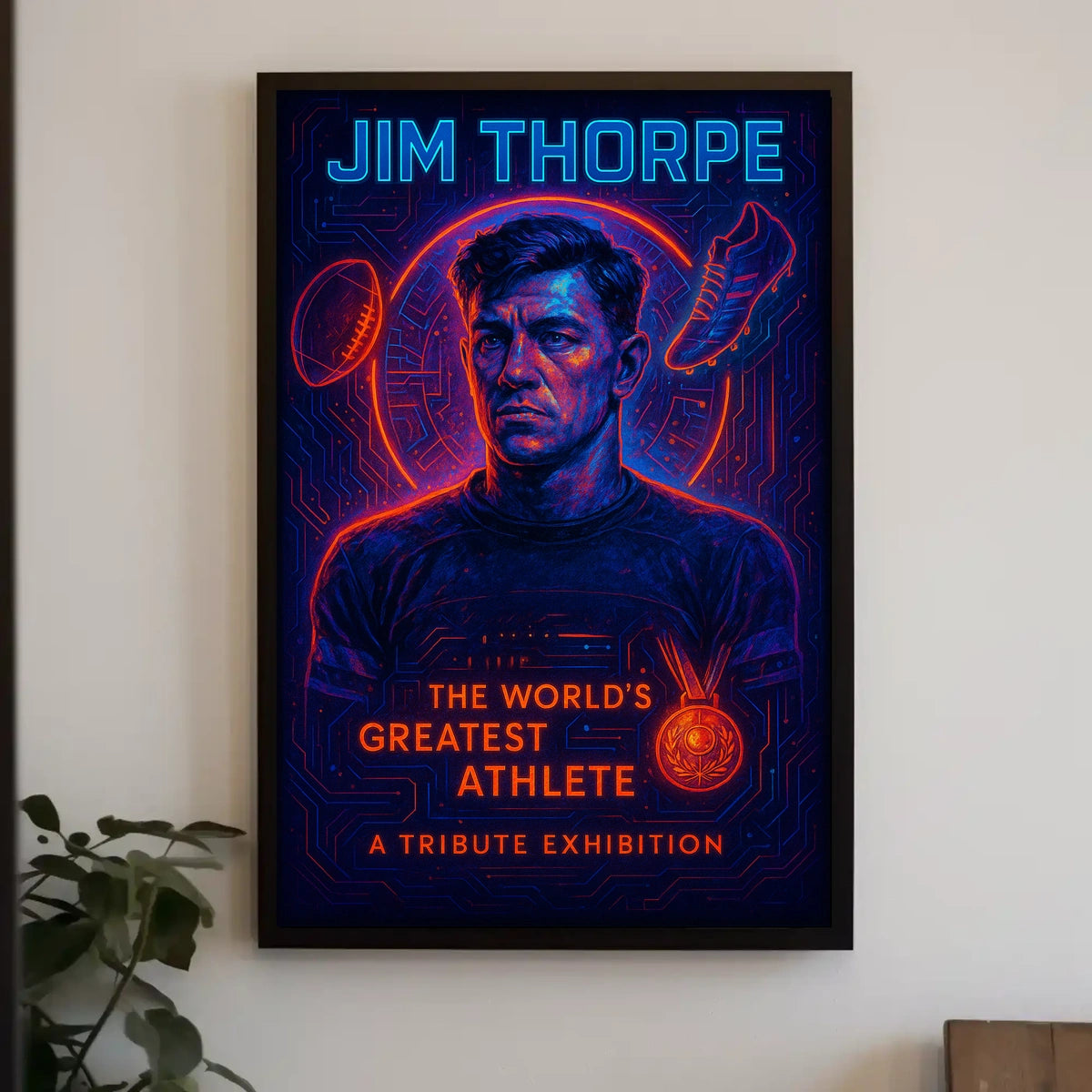 Jim Thorpe Legendary Athlete Poster