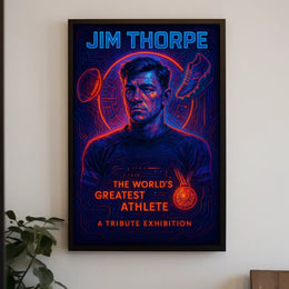 Jim Thorpe Legendary Athlete Poster