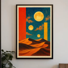 Celestial Desert Dreamscape Poster