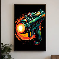 Futuristic Blaster Art Poster