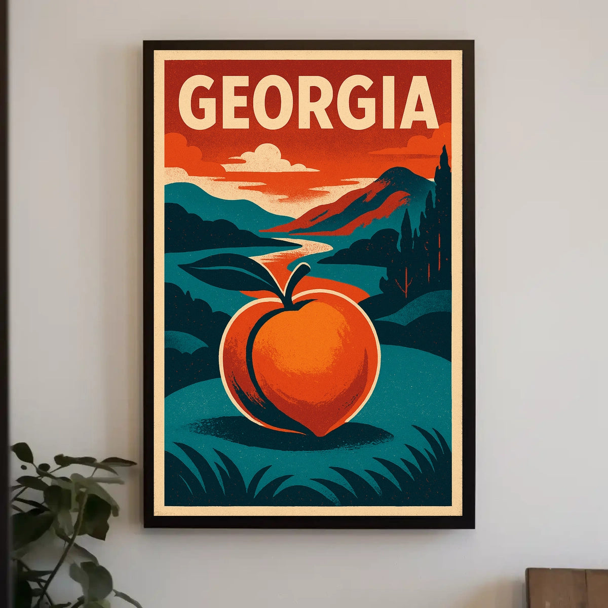 Georgia Peach Poster