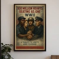 Beating as One WWII Tribute Poster