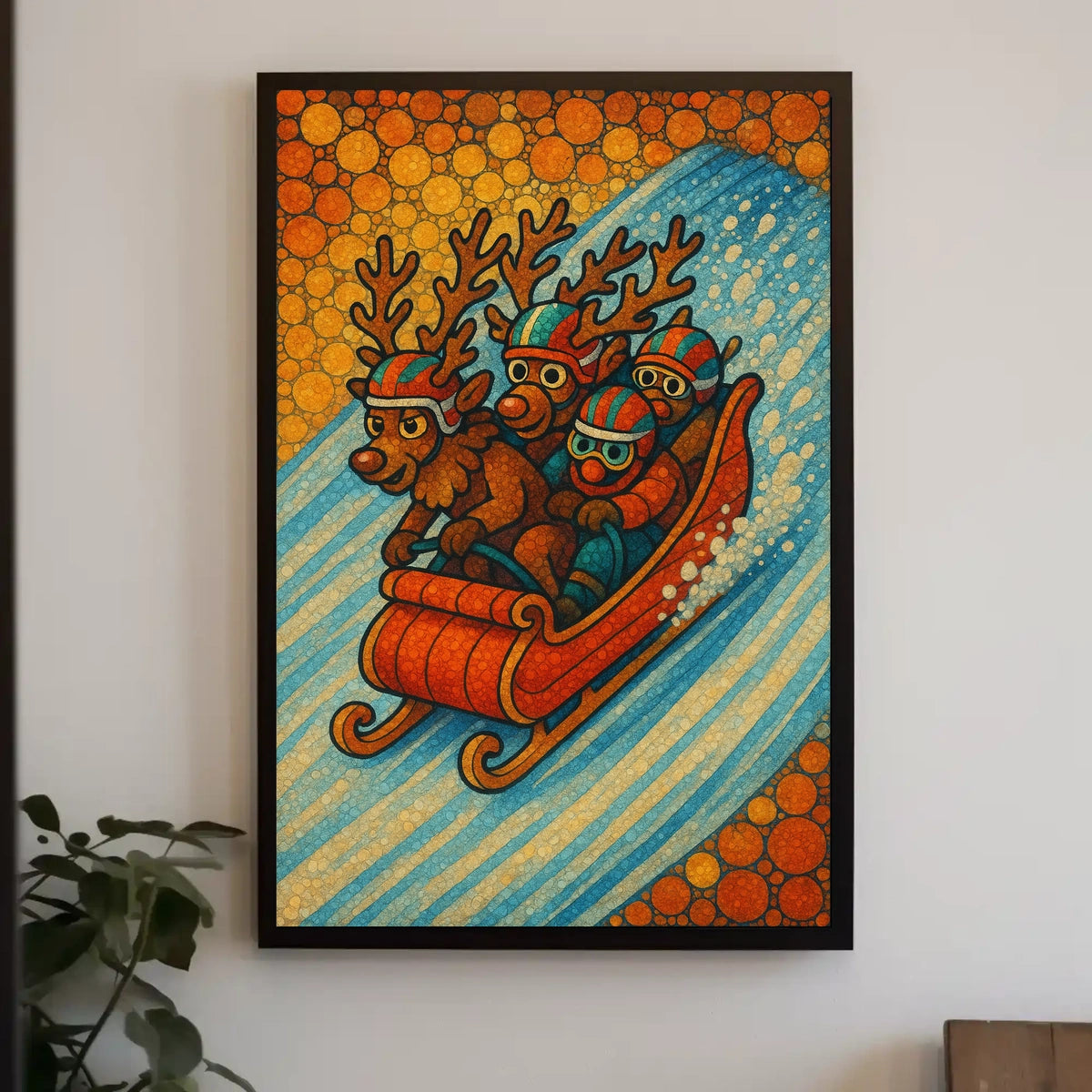 Reindeer Racing Adventure Poster