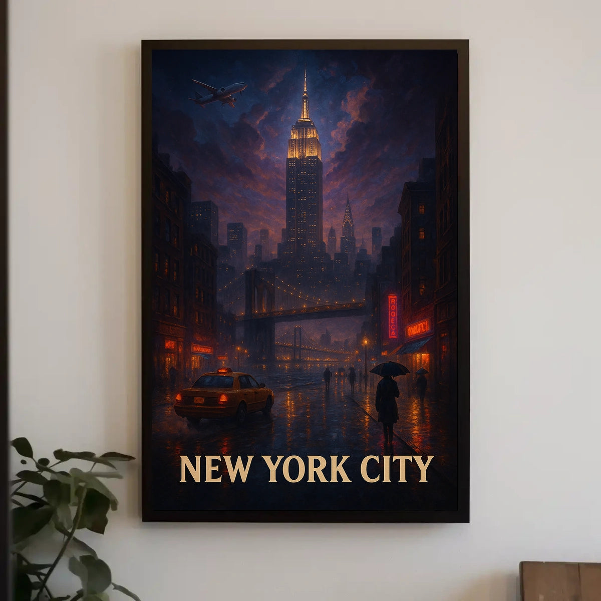 New York City Nightscape Poster