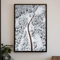 Winter Wonderland Road Poster