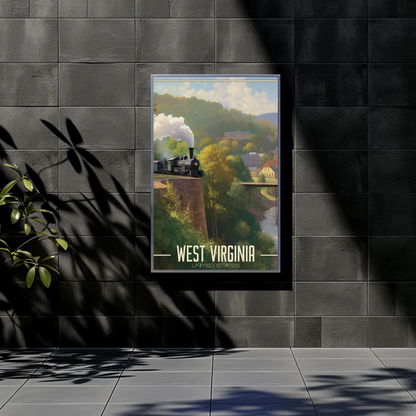 West Virginia United States Vintage Poster