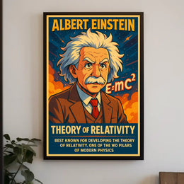 Albert Einstein Theory Of Relativity Poster