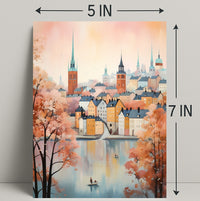 Autumn In The Cityscape Poster