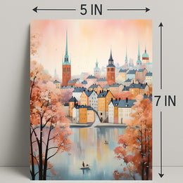Autumn In The Cityscape Poster