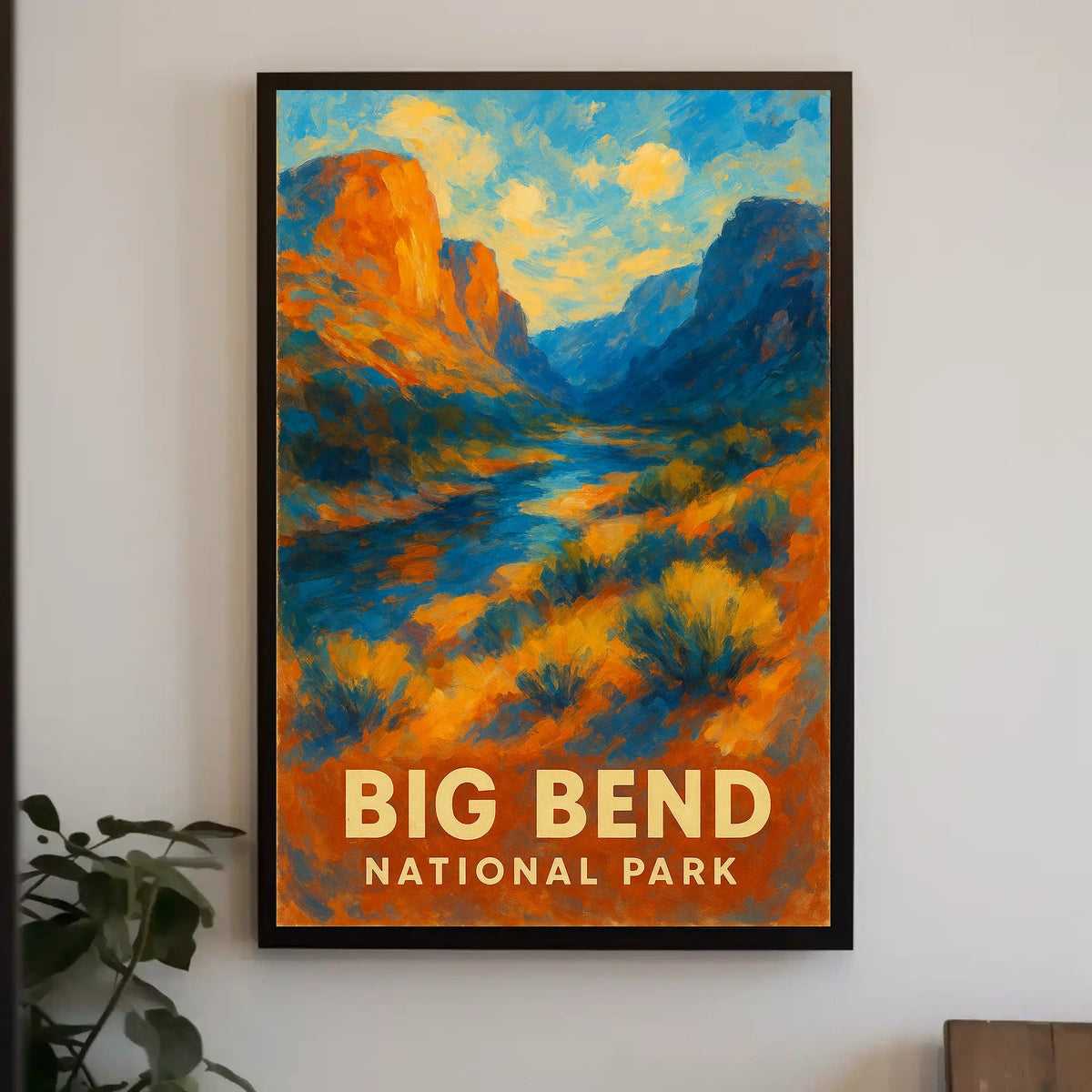 Big Bend National Park Poster Southwest Landscape Wall Art